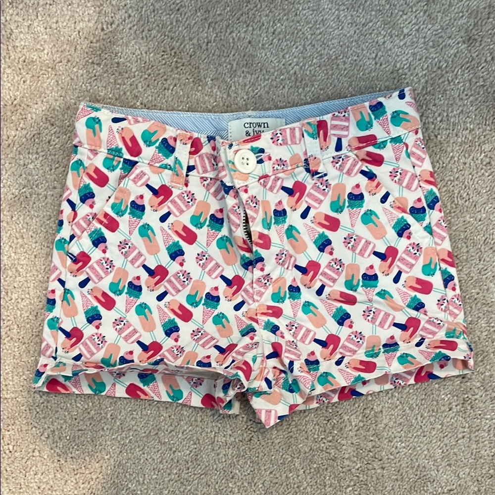Crown & Ivy Pink and Blue Bermuda Shorts
